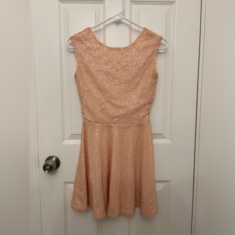 Pink mini dress for cocktail party prom